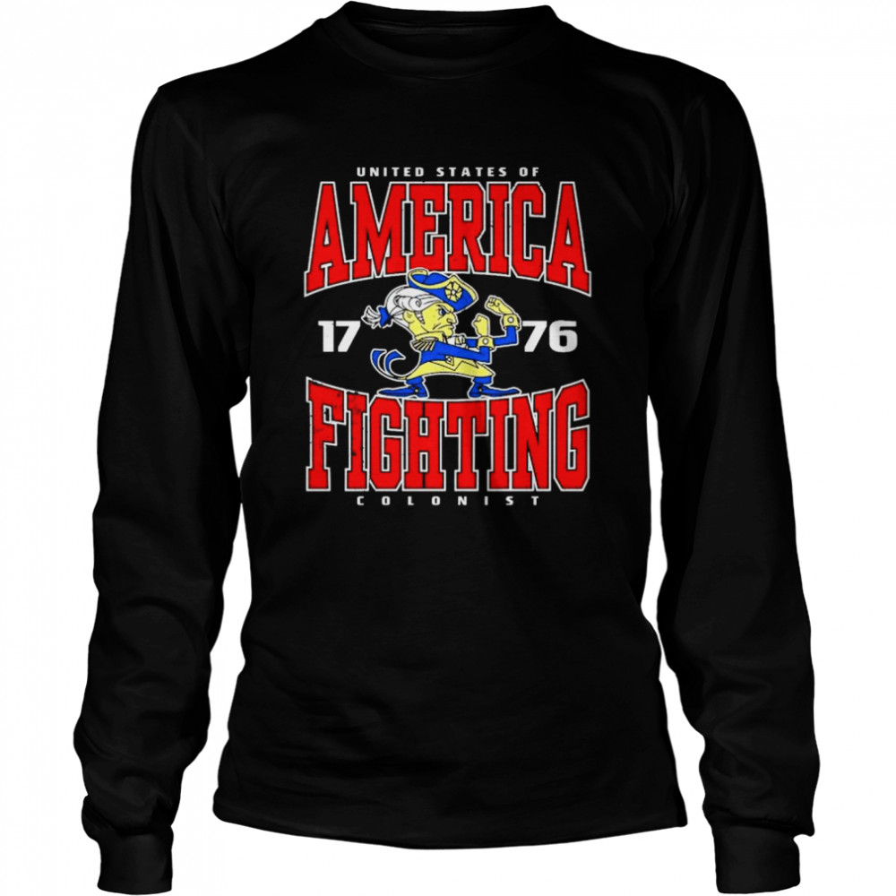 United States of America Fighting Colonist shirt Long Sleeved T-shirt