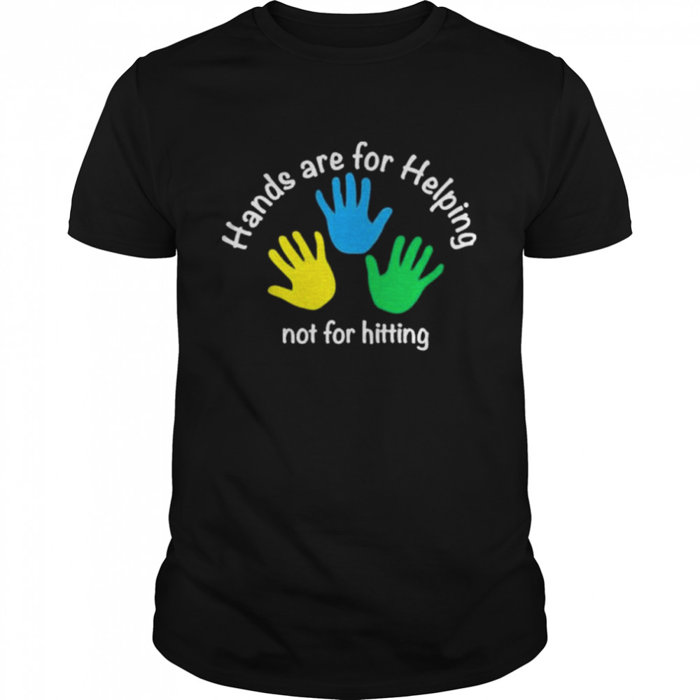 Zonta club hands are for helping not hitting shirt