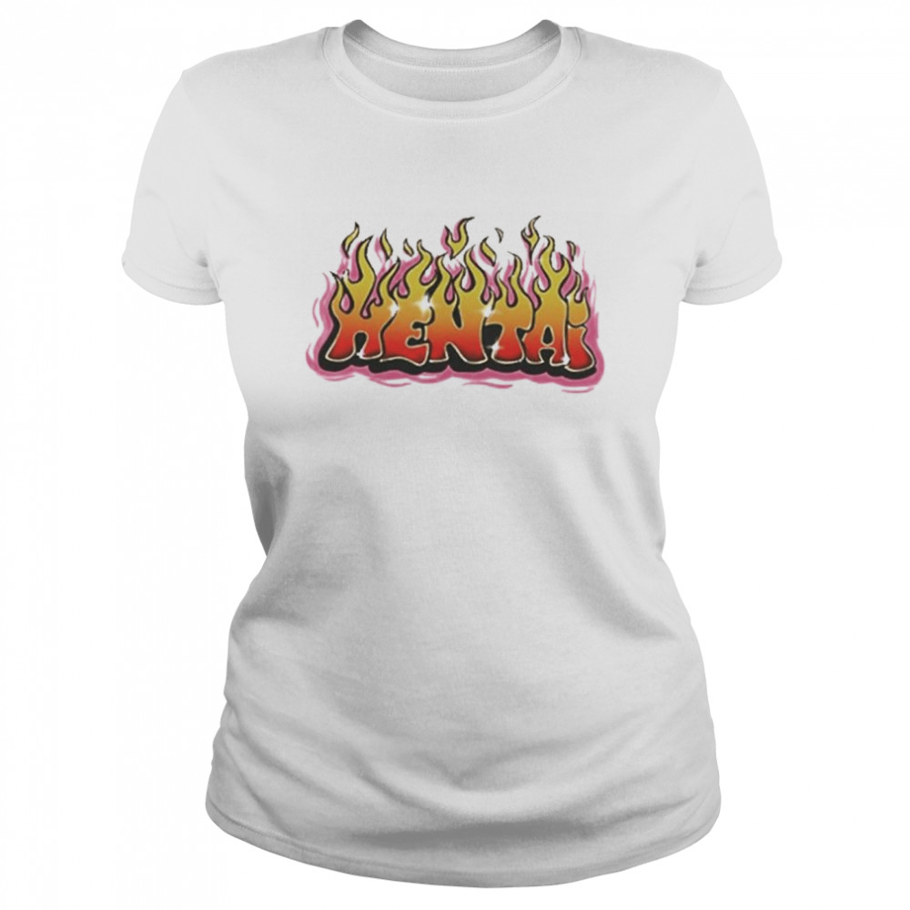 Hentai Graffiti Flames T-Shirt - Kingteeshop