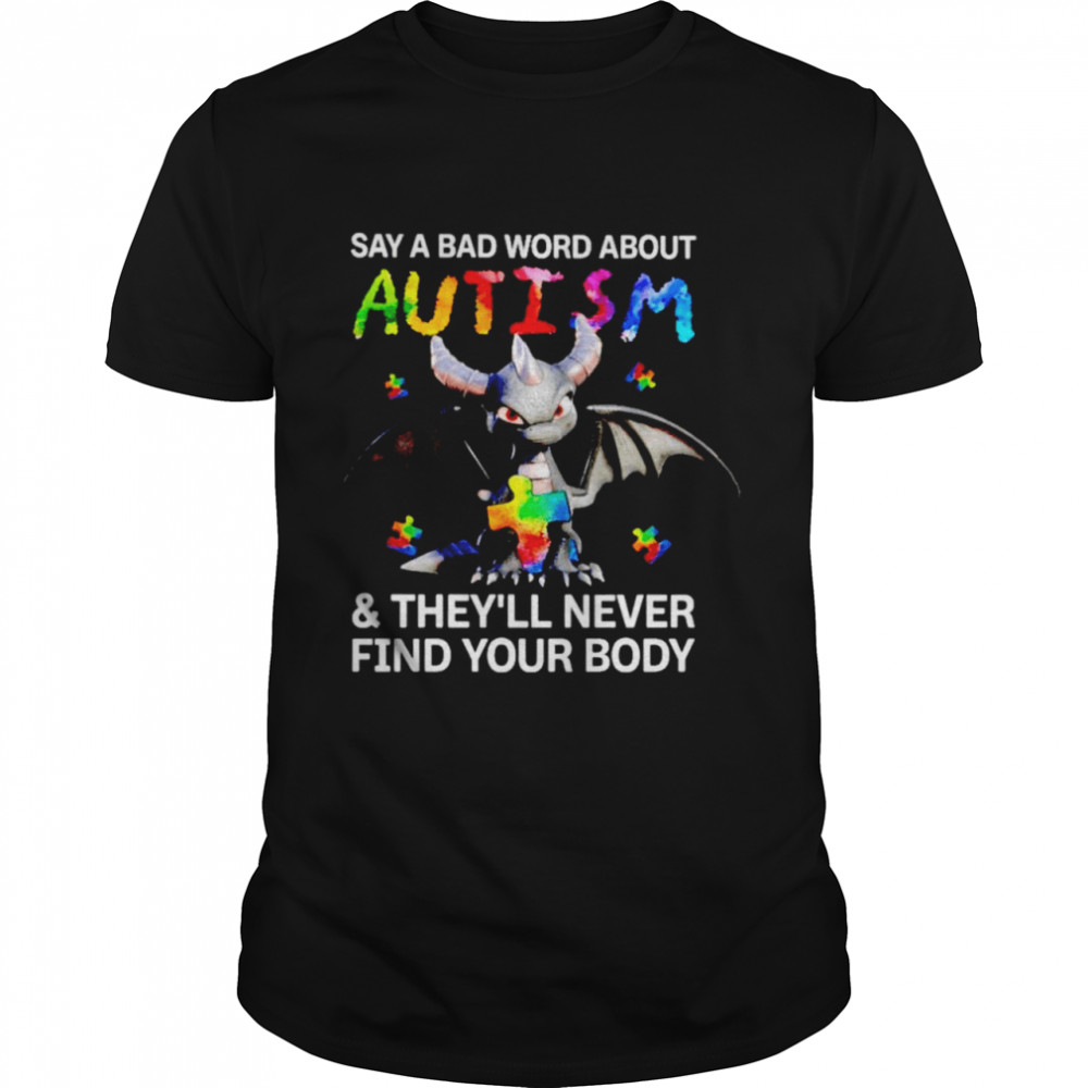 Toothless say a bad word about Autism and they’ll never find your body shirt