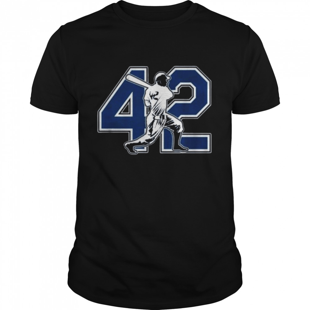 Los angeles dodgers jackie robinson 42 shirt - Kingteeshop