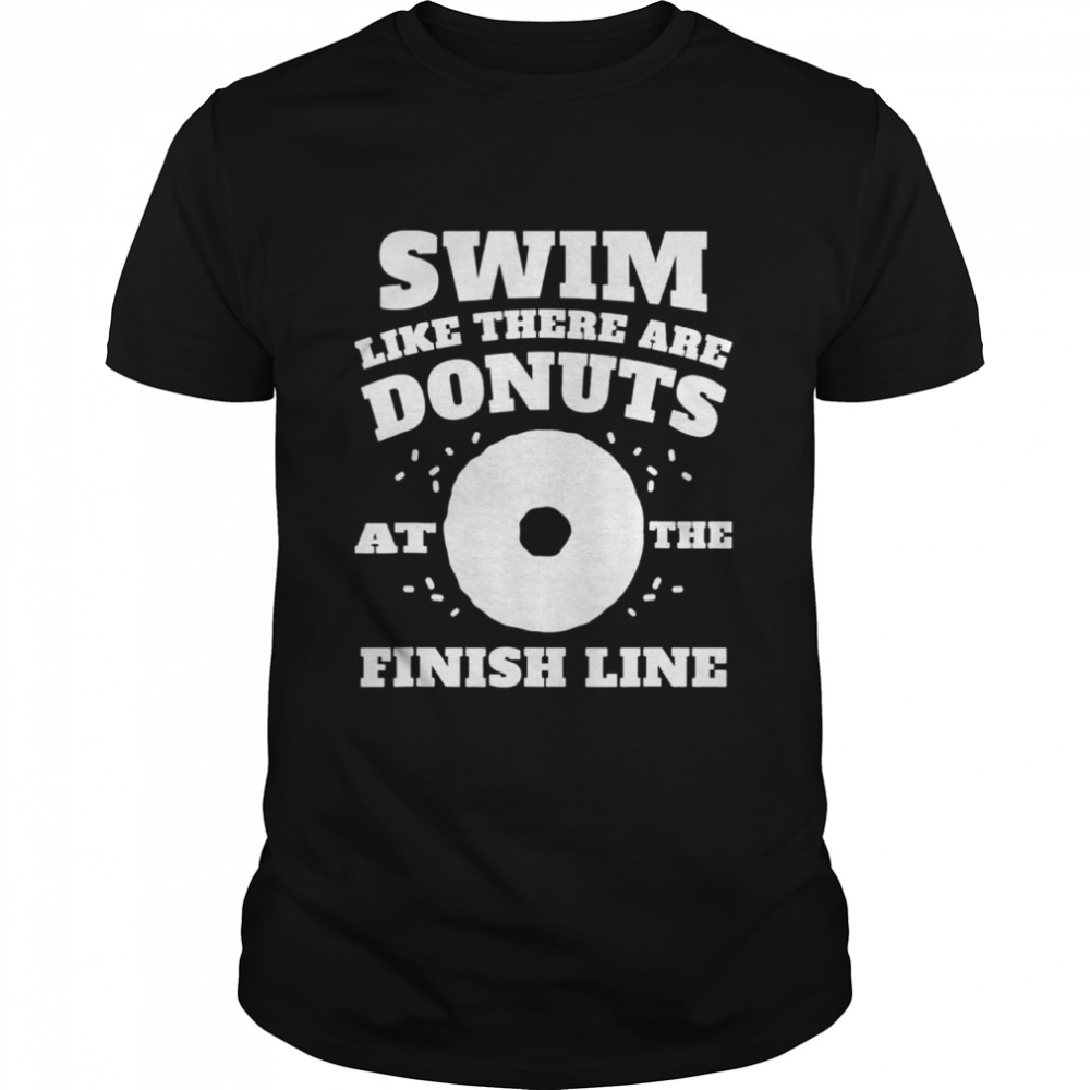 Swimmer swimming donut shirt Classic Men's T-shirt