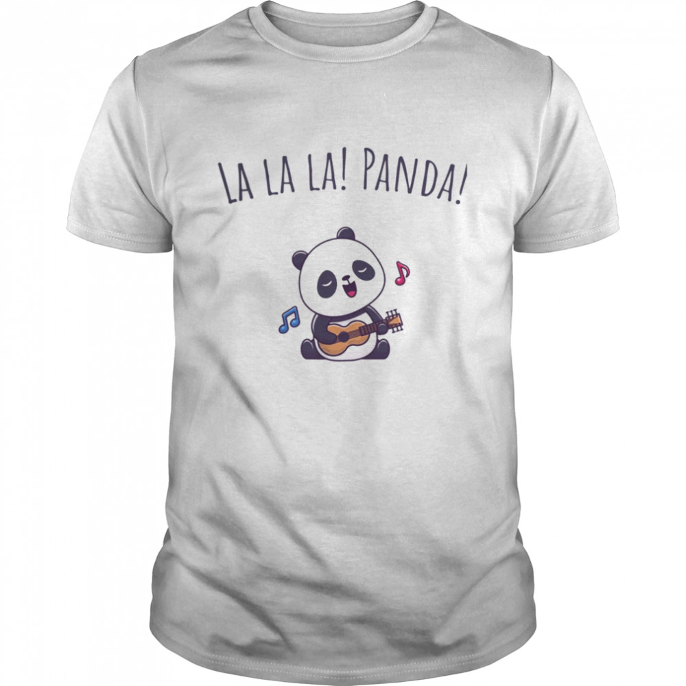 La La La Panda Sing A Song  Classic Men's T-shirt