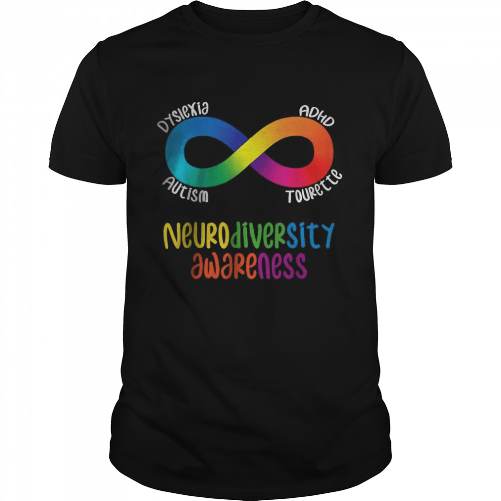 Neurodiversity Awareness ADHD Autism Dyslexia Tourette T-Shirt