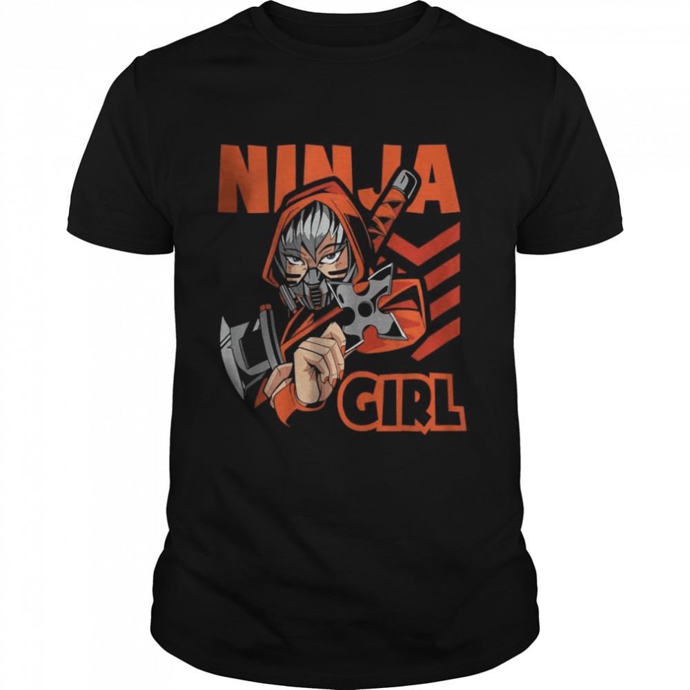 Ninja Girl Design Youth Karate And Ninja T-Shirt