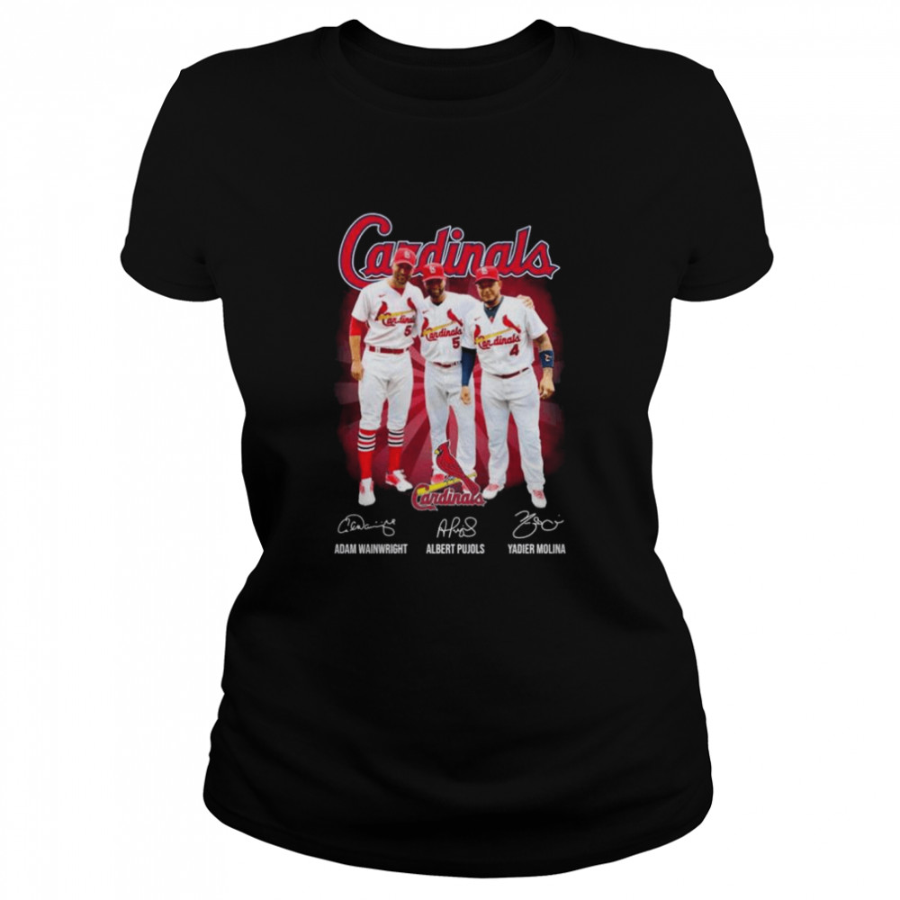 St Louis Cardinals Wainwright And Yadier Molina signatures shirt