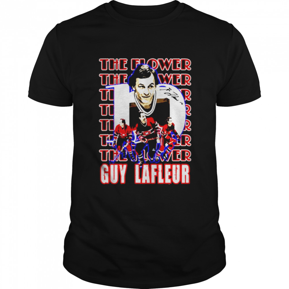 Guy Lafleur Hockey Player Le Démon Blond signature shirt Classic Men's T-shirt