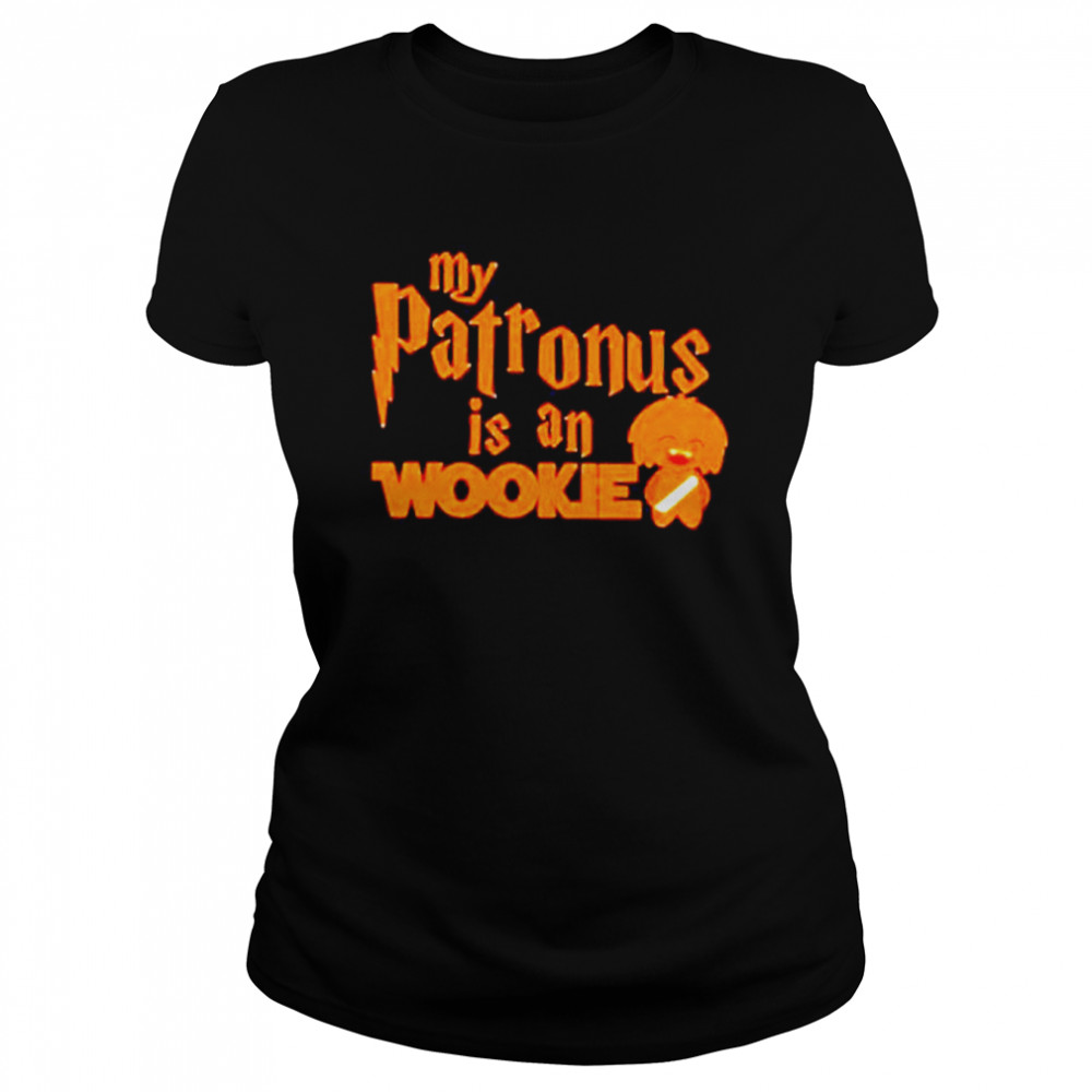 Her smile my patronus is an wookie graphic shirt Classic Women's T-shirt