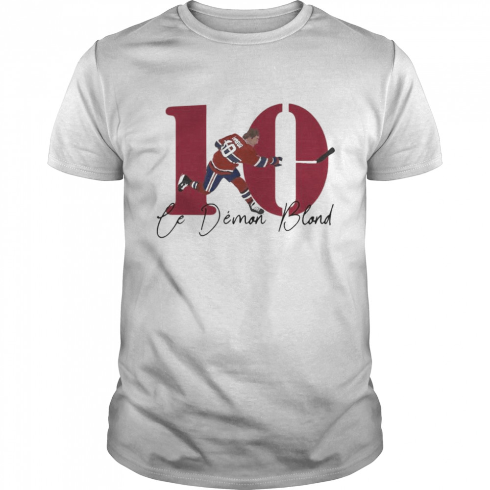 No 10. Guy Lafleur Canadian Hockey Player T-Shirt