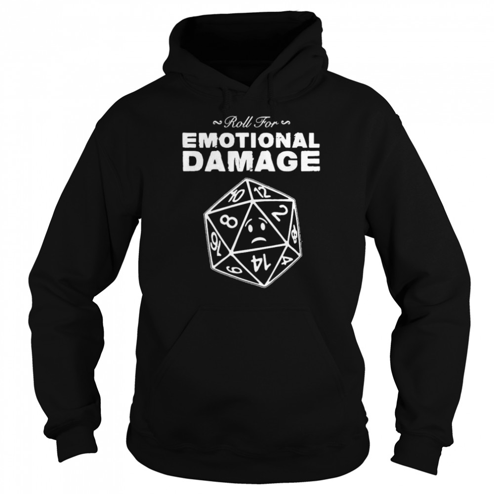 Roll For Emotional Damage logo T-shirt - Kingteeshop
