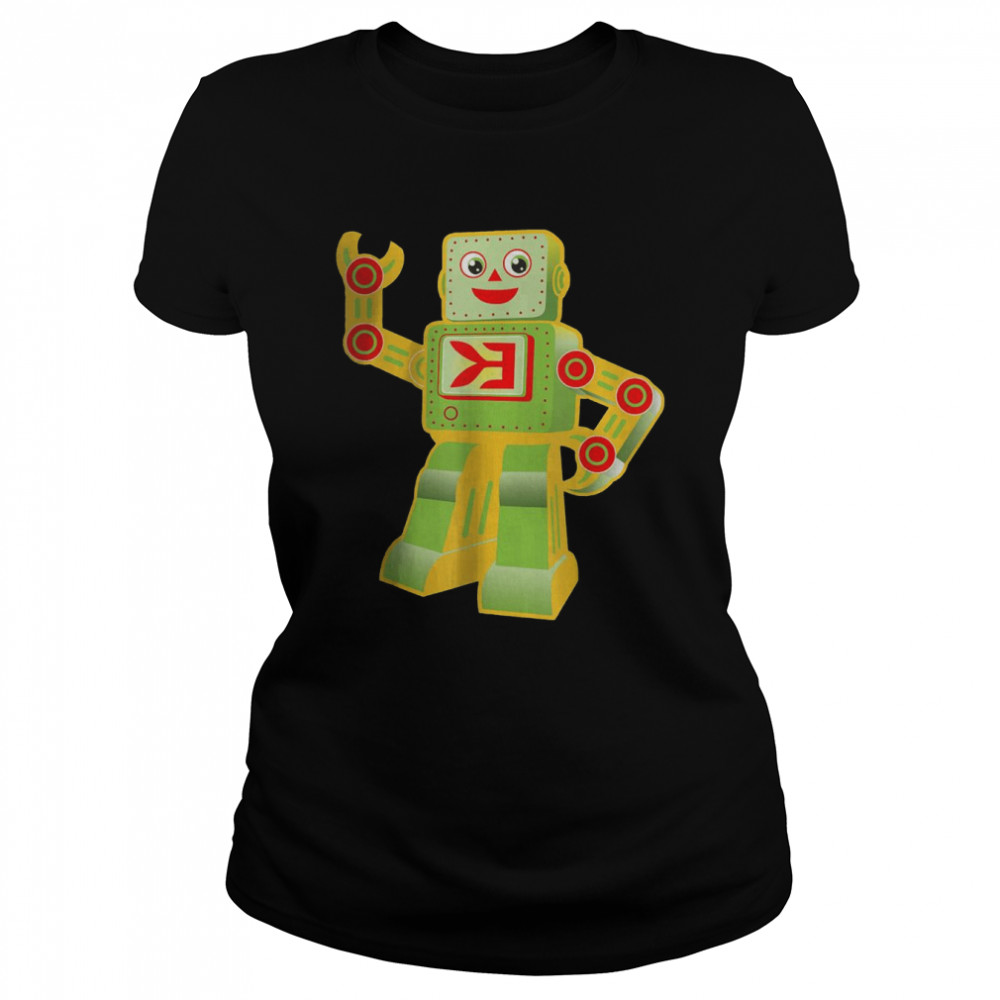 Vintage I Love Robots Robotics Engineer Technician T- Classic Women's T-shirt