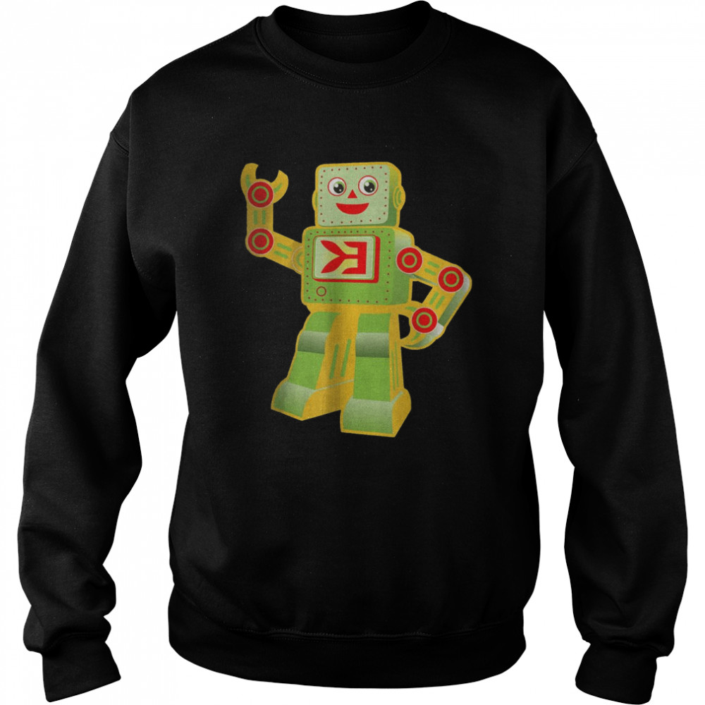 Vintage I Love Robots Robotics Engineer Technician T- Unisex Sweatshirt