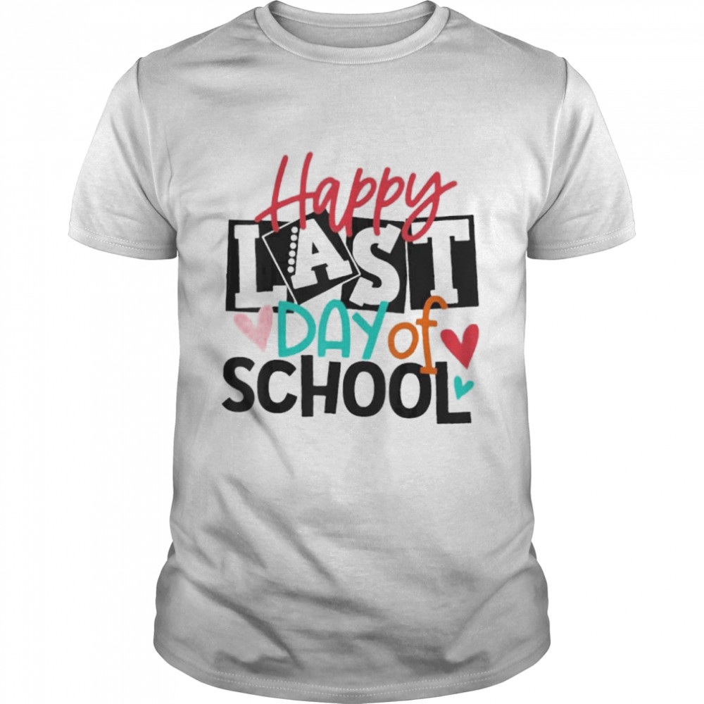 Happy last day of school hello summer teacher student shirt Classic Men's T-shirt