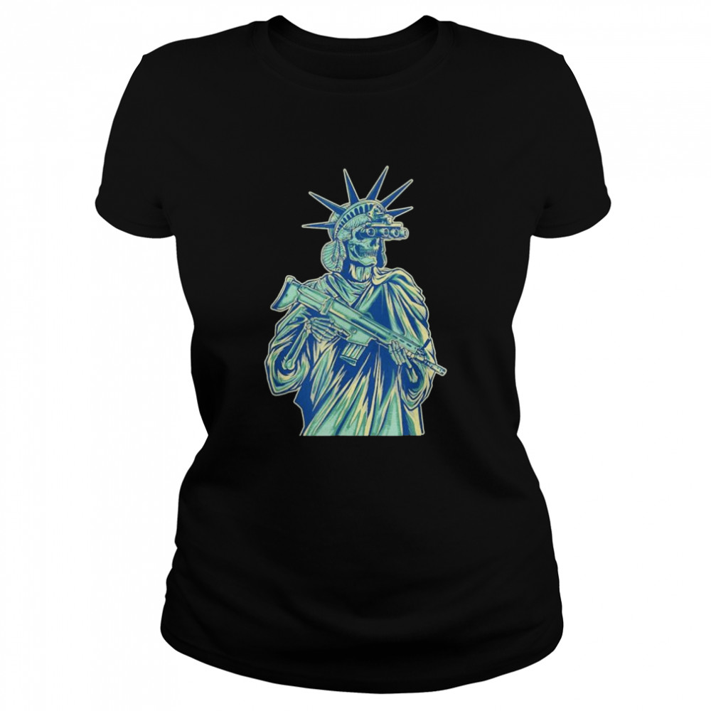 Tactical lady liberty shirt Classic Women's T-shirt