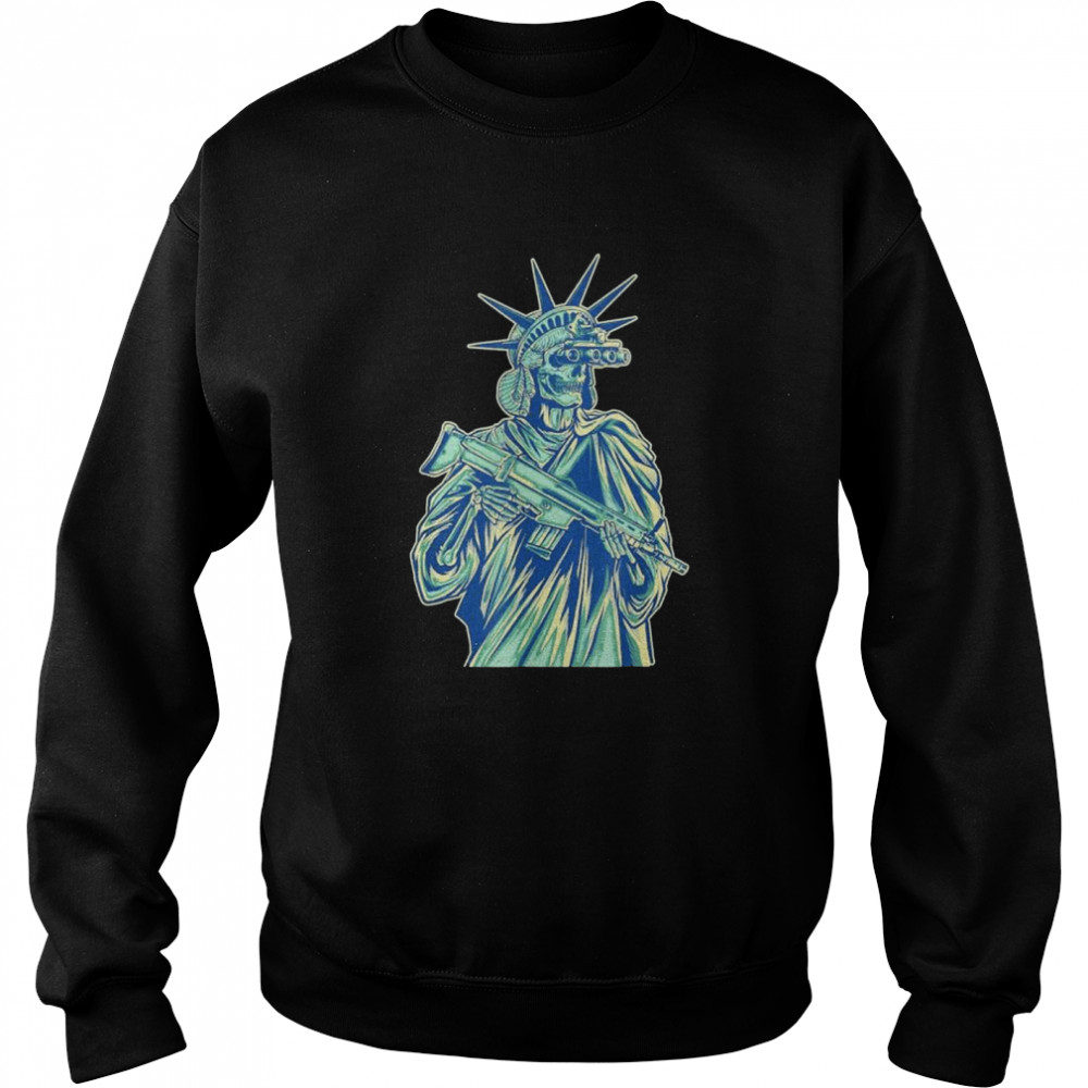 Tactical lady liberty shirt Unisex Sweatshirt