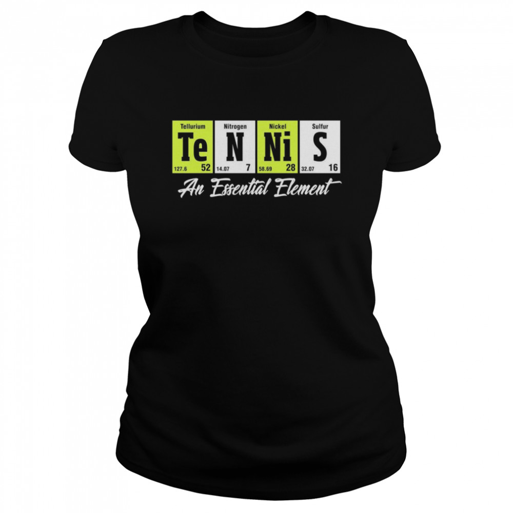 Tennisspieler, ein wesentliches Element Langarmshirt Classic Women's T-shirt