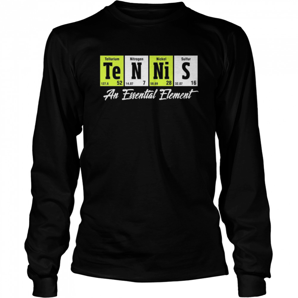 Tennisspieler, ein wesentliches Element Langarmshirt Long Sleeved T-shirt