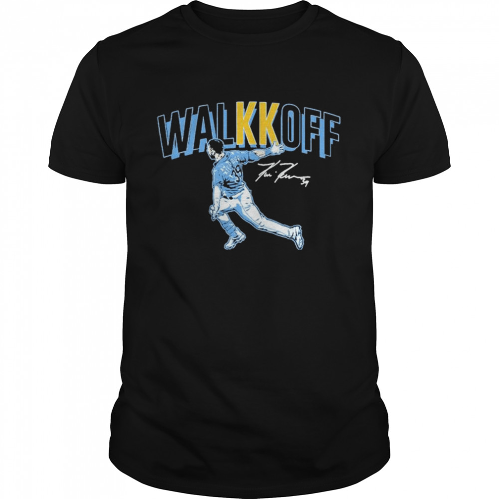 Kevin Kiermaier Walkkoff Tampa Bay Rays signature shirt Classic Men's T-shirt