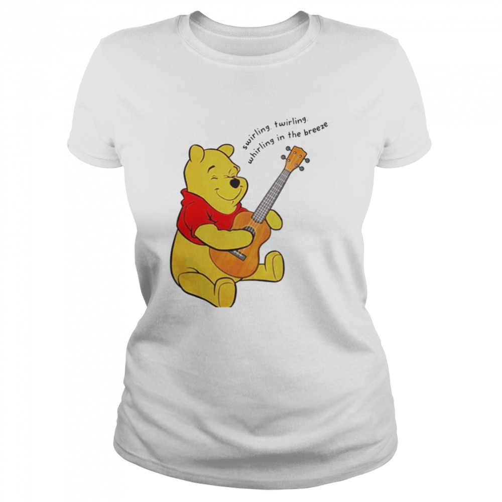 Winnie The Pooh Playing Guitar shirt Classic Women's T-shirt