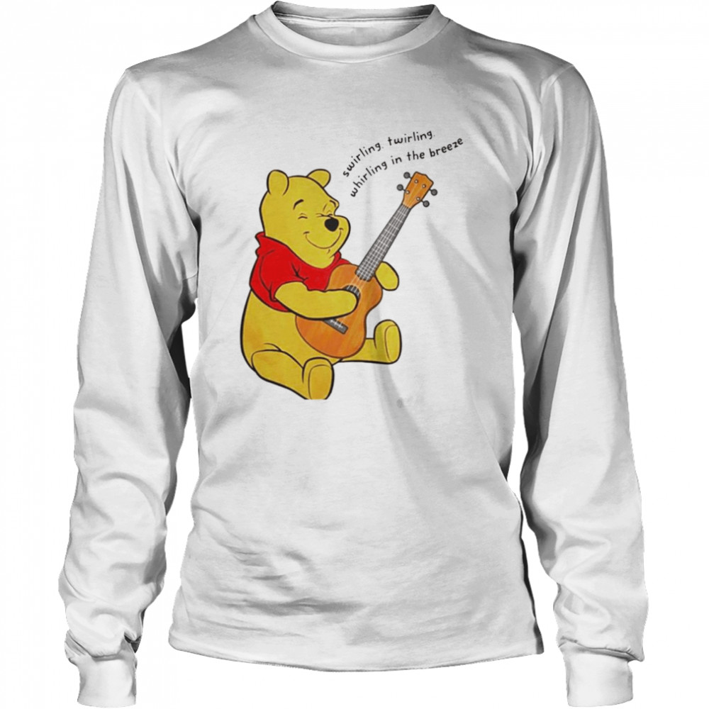 Winnie The Pooh Playing Guitar shirt Long Sleeved T-shirt