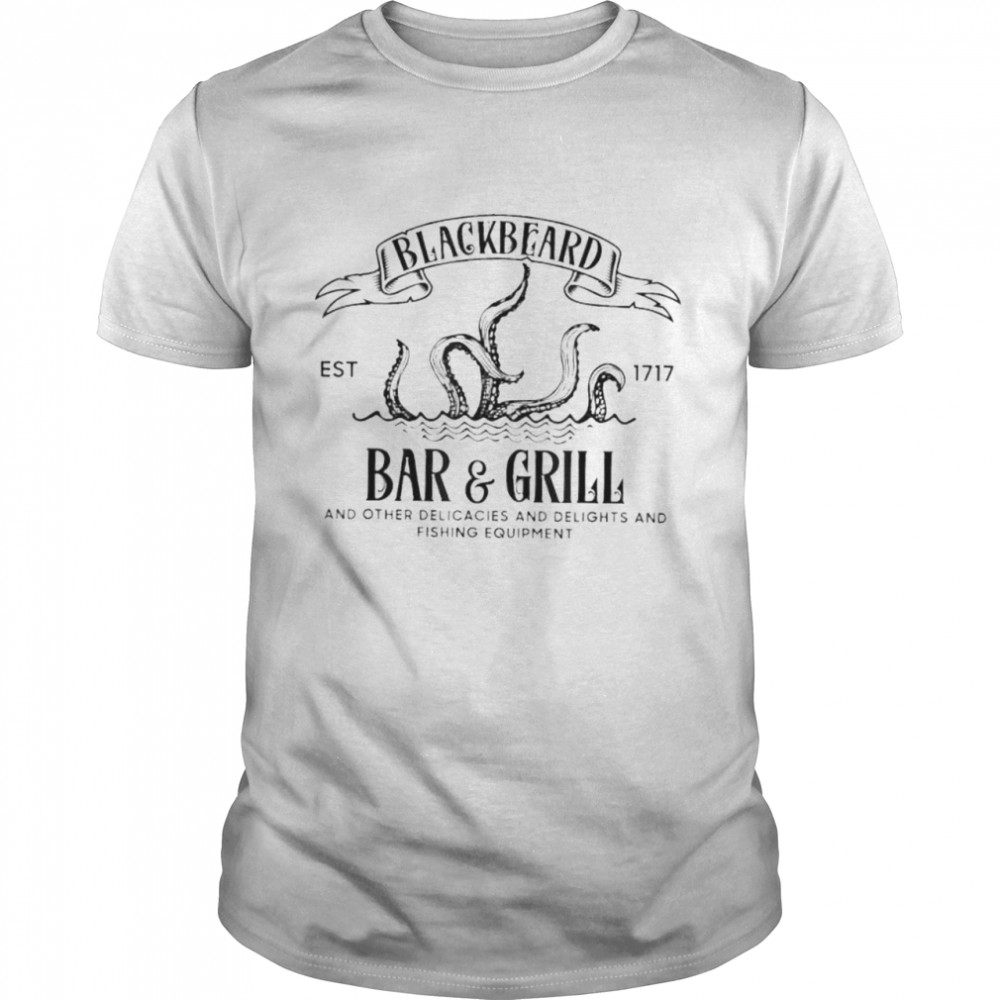 Blackbeard's Bar & Grill & Other Delicacies & Delights & Fishing Equipment Long Sleeve T-Shirt