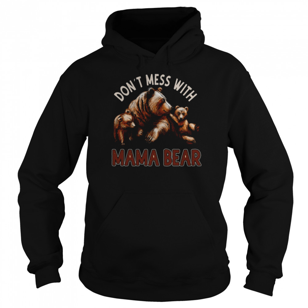 Mama Bear Shirts for Women Mess with the Cubs Shirt
