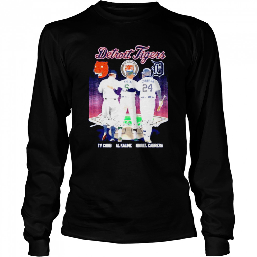 Detroit Tiger Ty Cobb Al Kaline Miguel Cabrera shirt, hoodie, sweater, long  sleeve and tank top