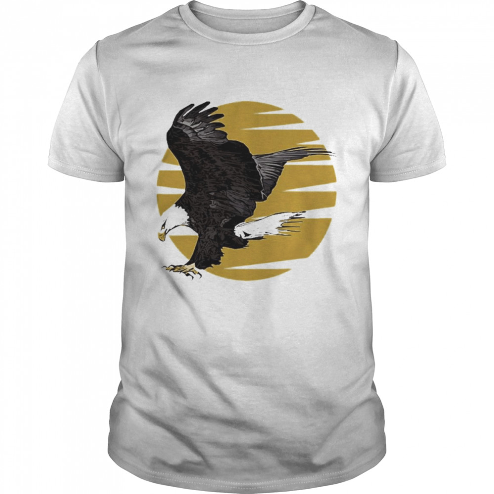 Eagle Imprint Animal Eagle Motif Bald Eagle Animal Motif  Classic Men's T-shirt