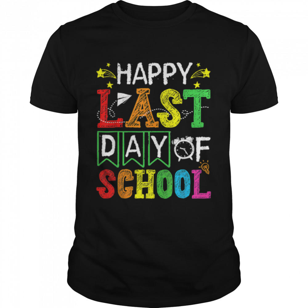 Happy Last Day Of School Teacher Student Graduation 2022 T- B0B1D6DXNP Classic Men's T-shirt