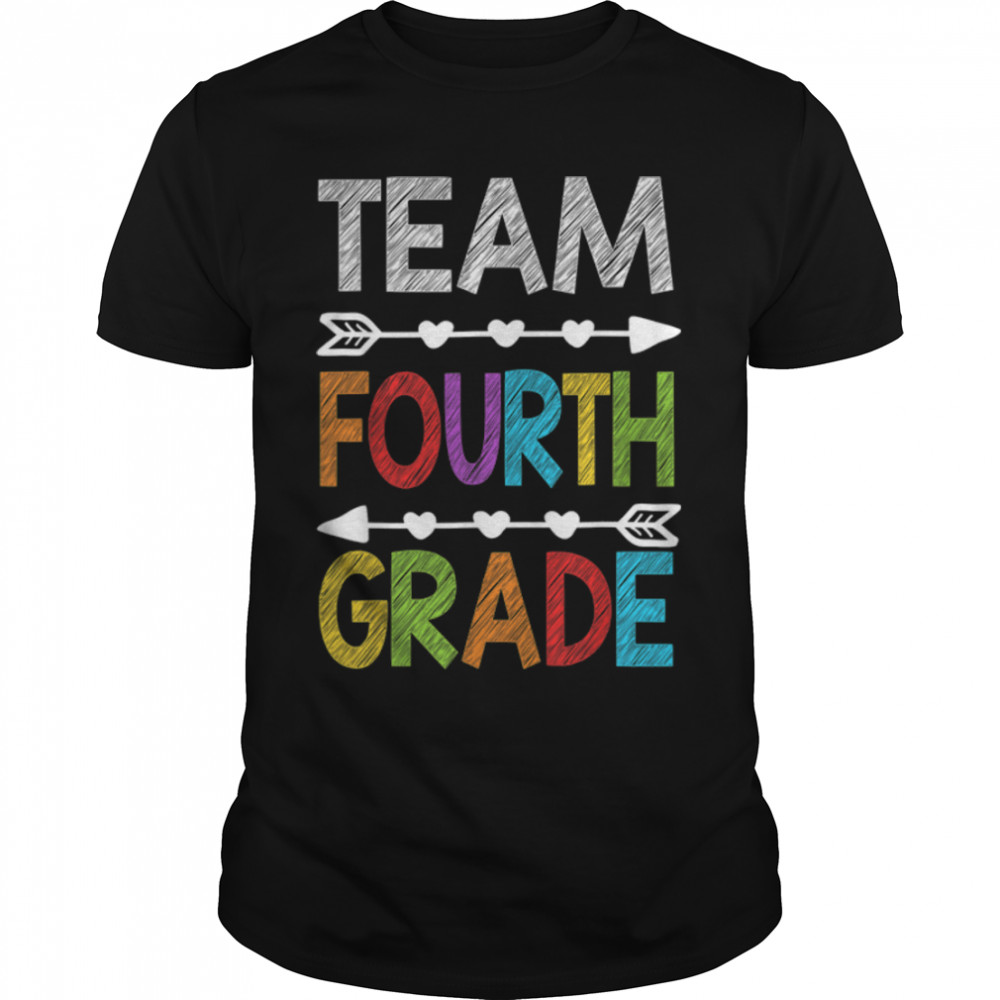 Team Fourth Grade Teacher Student Funny Back To School Gifts T- B0B1CZ91TB Classic Men's T-shirt