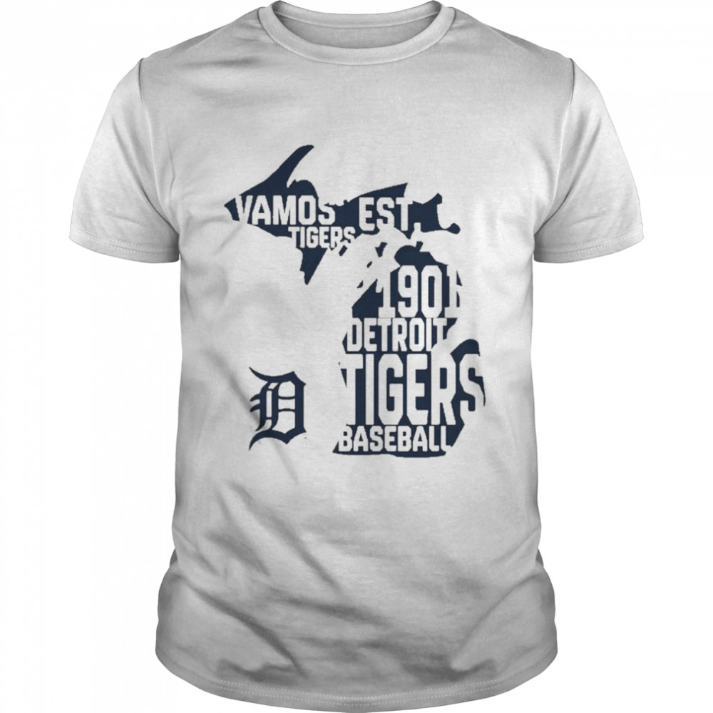 Men's Detroit Tigers Fanatics Branded White Hometown Hot Shot T-Shirt