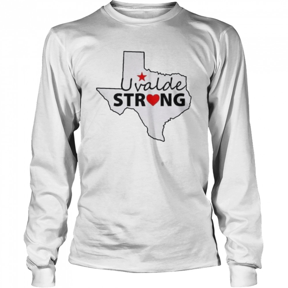 Uvalde strong gun control now Texas shirt Long Sleeved T-shirt