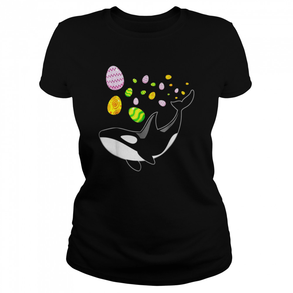 Orca Whale Killer as Egg Easter Day for, Boys & Girls Classic Women's T-shirt