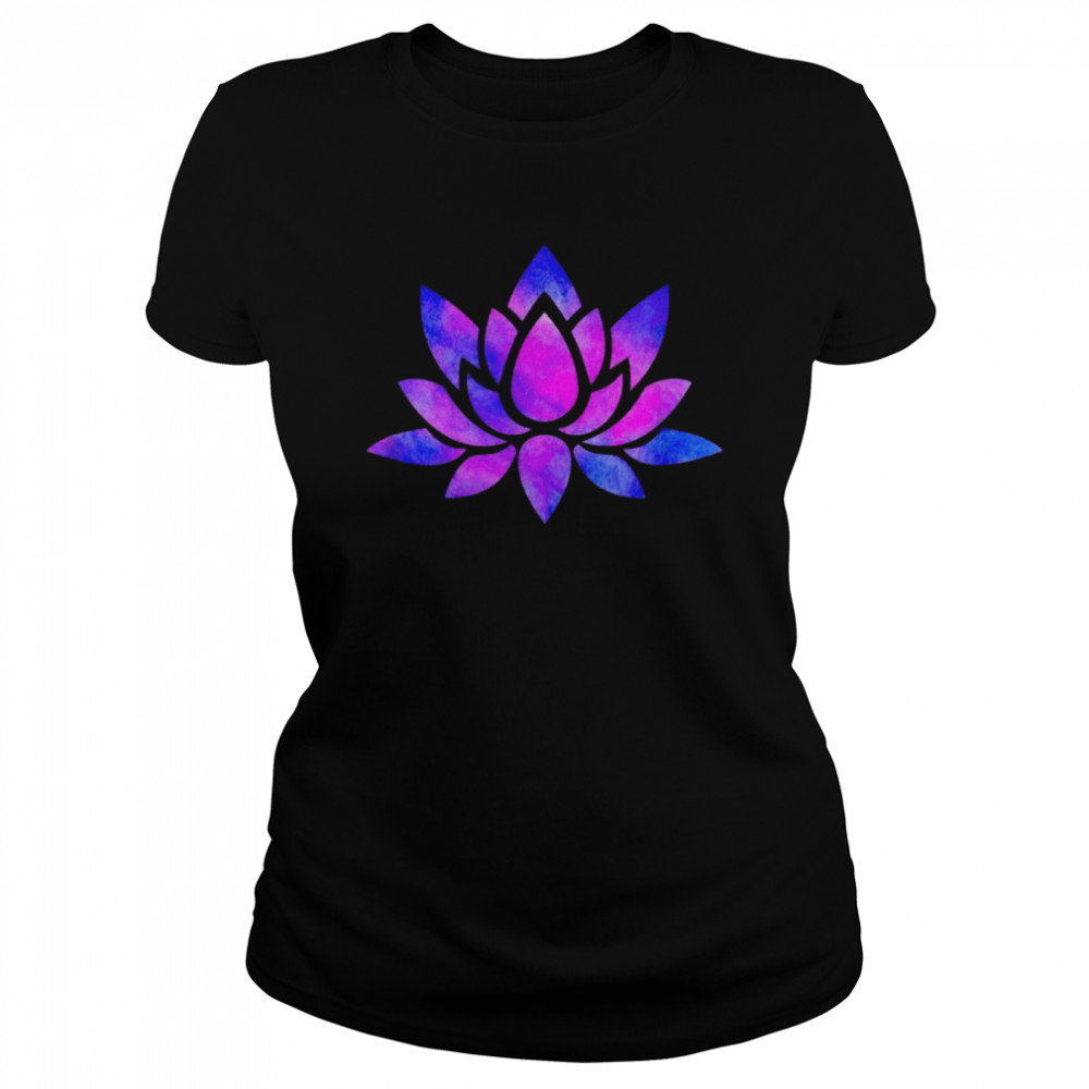 Pink and Purple Lotus Flower Classic Women's T-shirt