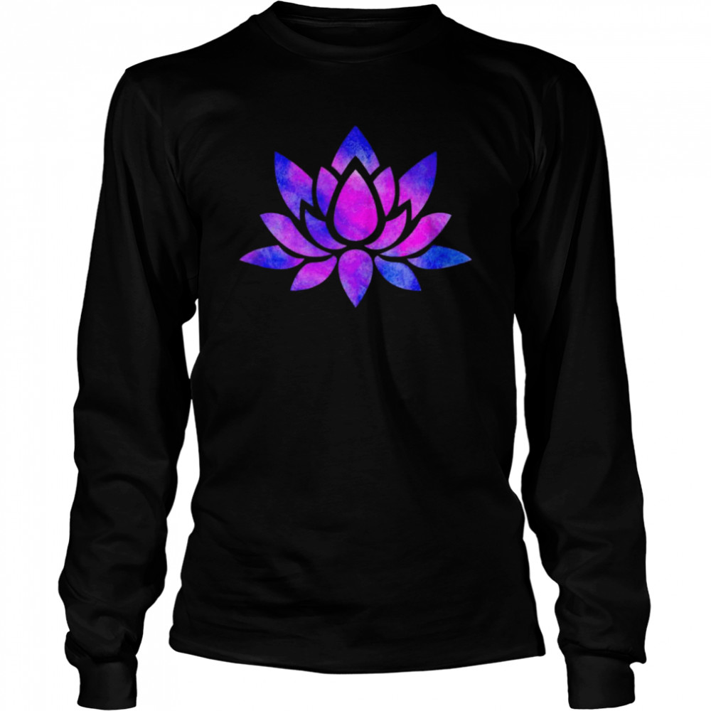 Pink and Purple Lotus Flower Long Sleeved T-shirt