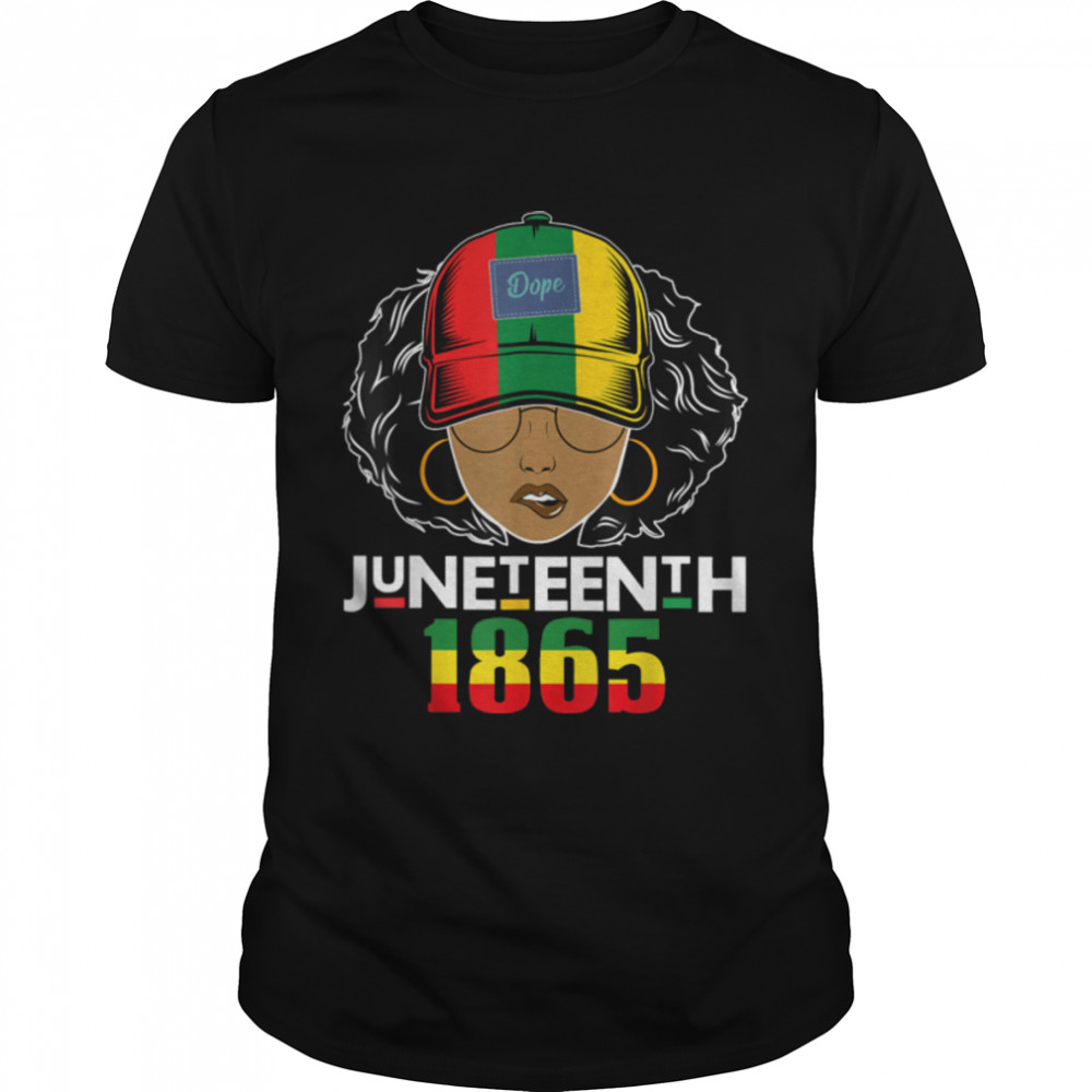 1865 Juneteenth Celebrate African American Freedom Day Women T-Shirt B0B2Hs4Ybj