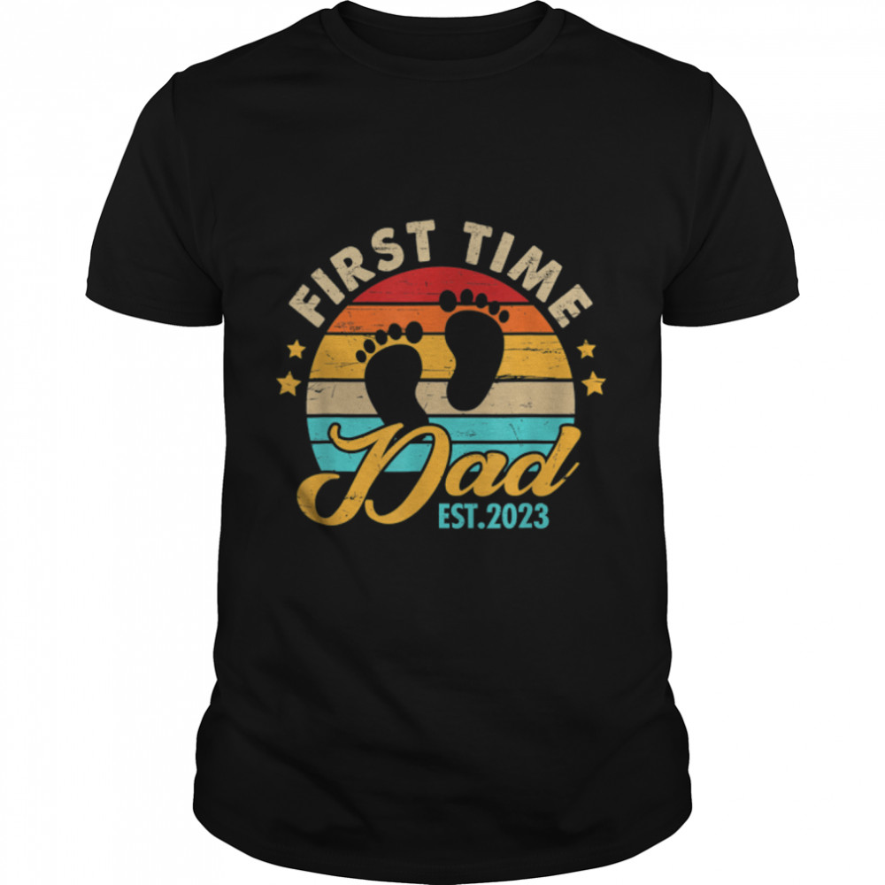 First Time Dad 2023 Father'S Day Promoted To Dad Pregnancy T-Shirt B0B2J5Qgh5