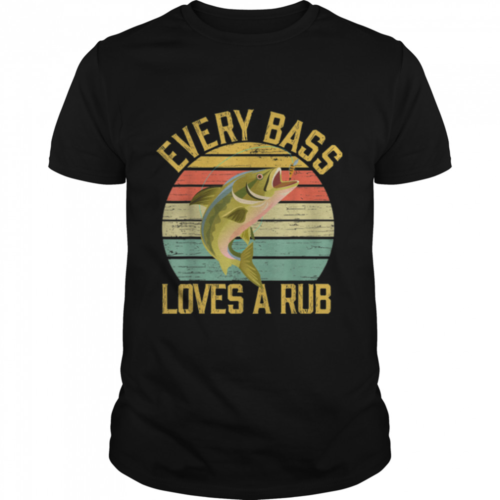 Funny Fishing Largemouth Bass Fisherman Retro Dad Joke T-Shirt B0B2P77Jqs