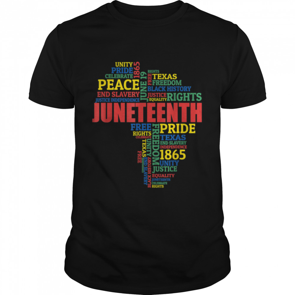 Juneteenth Africa Map Black History Afro African American T-Shirt B0B2Nx4R6Z