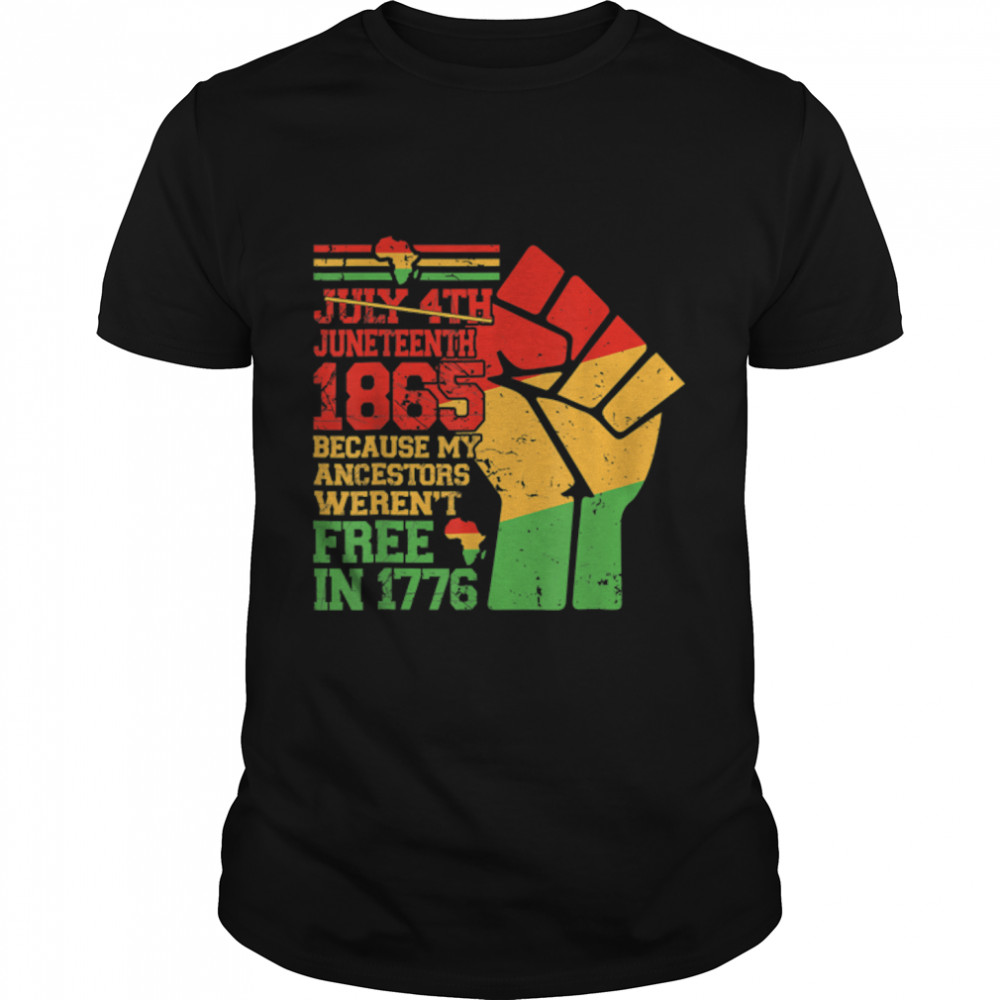 Juneteenth African American Freedom Black History June 19 T-Shirt B0B2Nww9V4