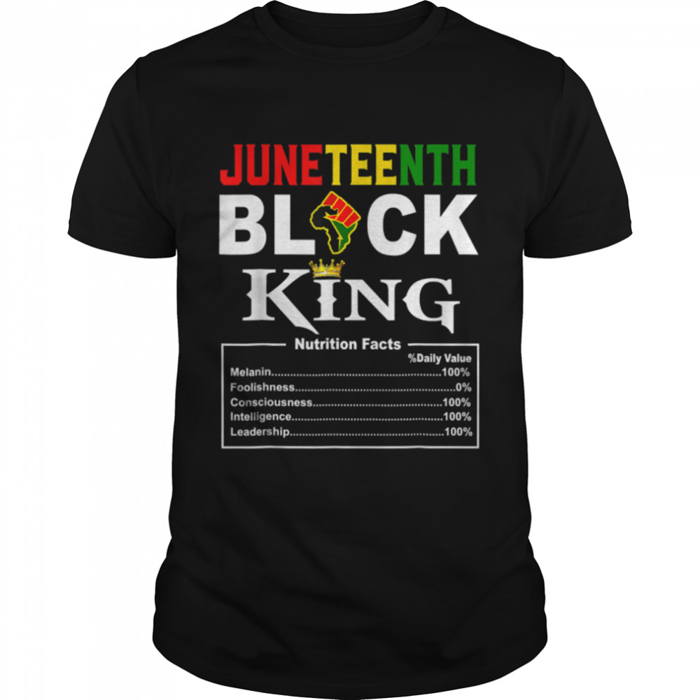Juneteenth Tshirt Women Juneteenth Shirts For Men Black King T-Shirt B0B2P1N31L