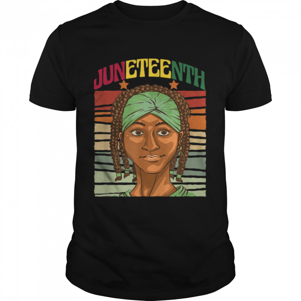 Vintage Juneteenth Is My Independence Day 1865 Black Girls T-Shirt B0B2Htzftp