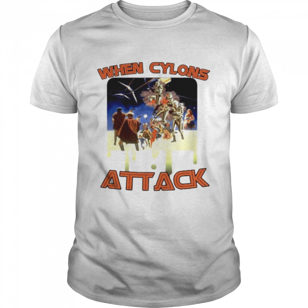 Battlestar Galactica When Cylons Attack Classic Men's T-shirt