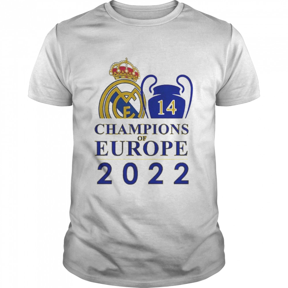 Real Madrid 14 Champions Of Europe 2022 T- Classic Men's T-shirt