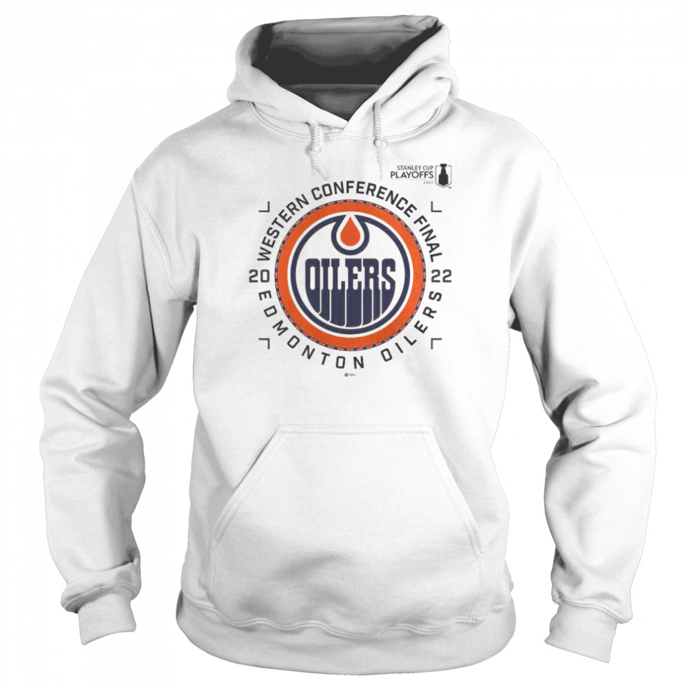 EDMONTON OILERS 2022 STANLEY CUP PLAYOFFS WESTERN CONFERENCE FINALS  PARTICIPANT T-shirt, Custom prints store