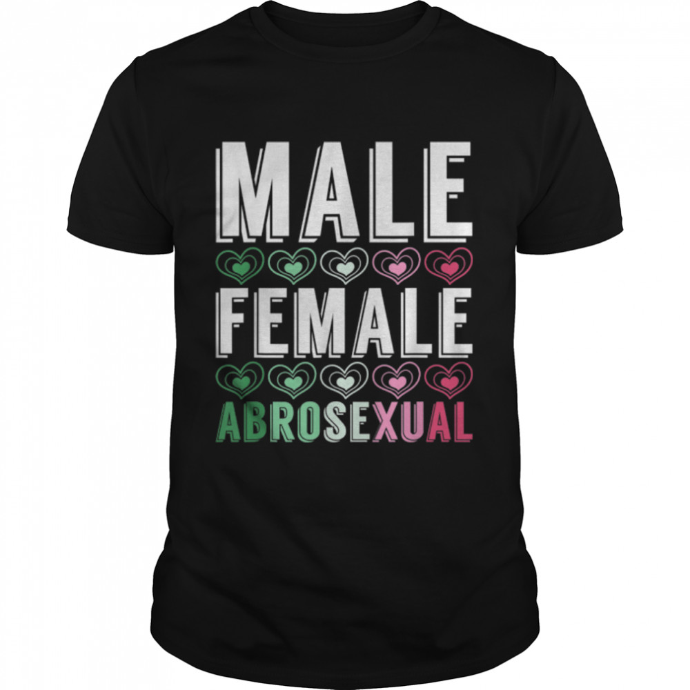 Abrosexuality Flag Queer Pride LGBT Male Female Abrosexual T-Shirt B0B315C2PG