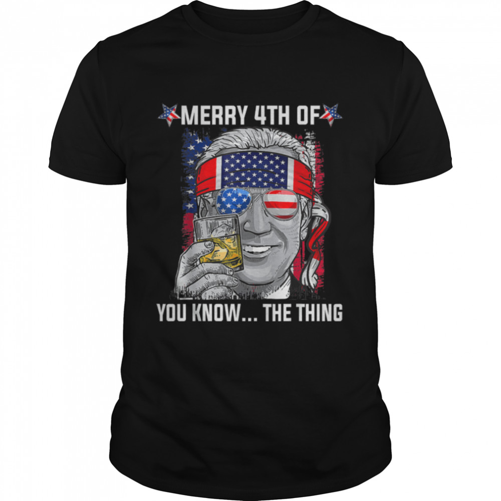 Funny Biden Confused Merry Happy 4th of You Know...The Thing T- B0B31H12CY Classic Men's T-shirt