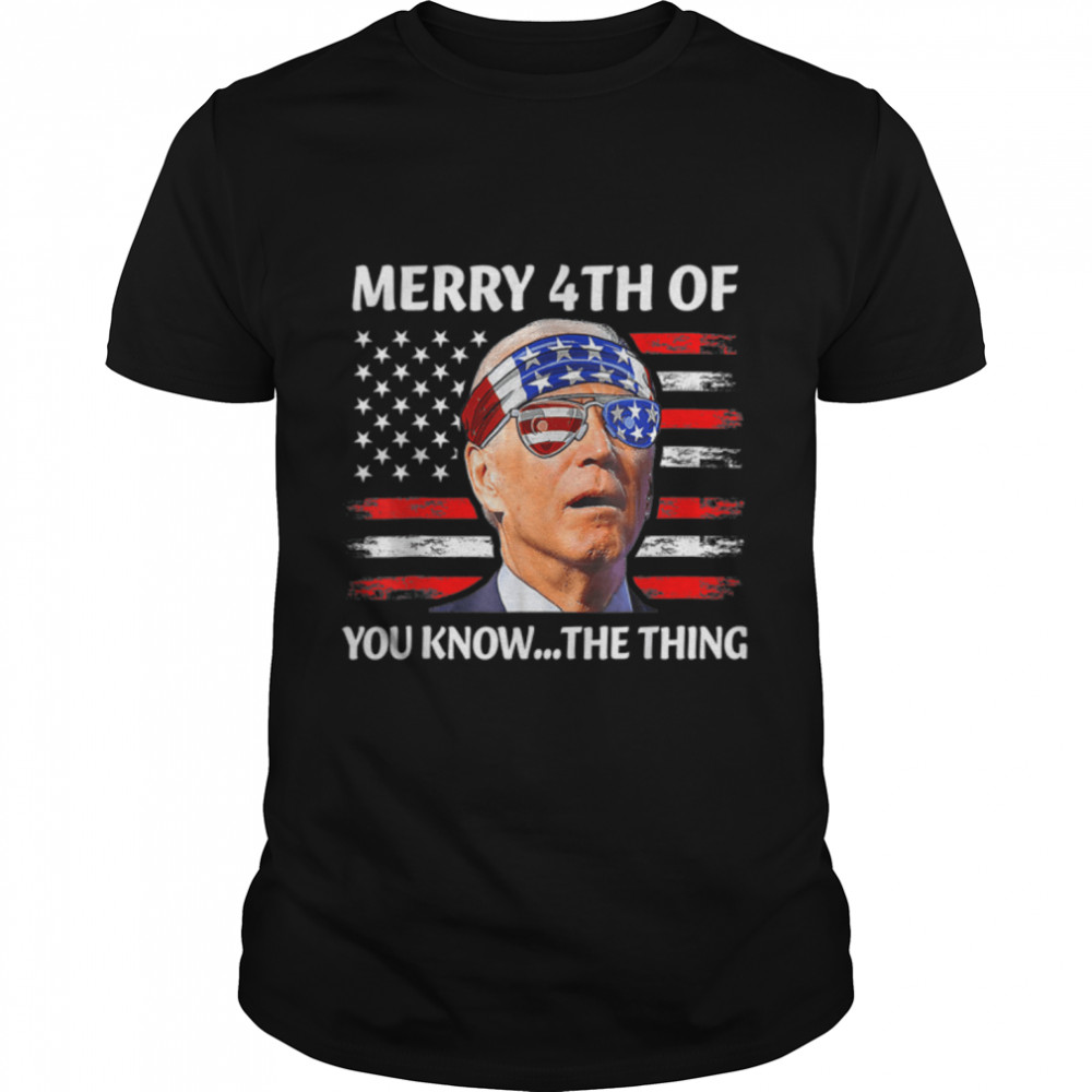 Mens Womens Funny Joe Biden Happy 4th Of July T- B0B347R2XM Classic Men's T-shirt