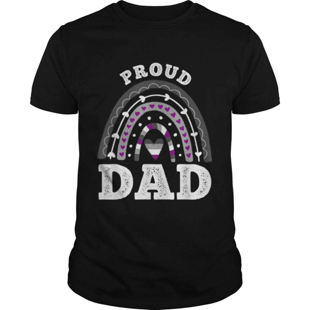 Proud Dad Ace Pride Rainbow T- B0B31G7L1J Classic Men's T-shirt