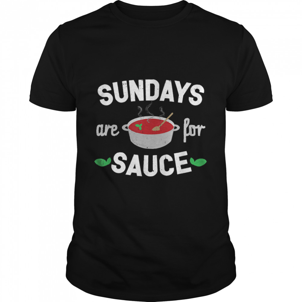 Funny Italian Pride   Sunday Sauce Italian Food T Classic Men's T-shirt